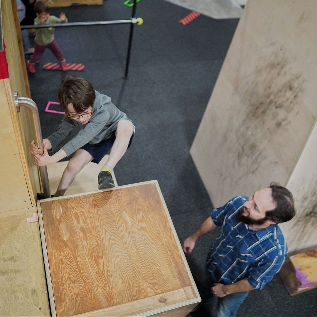 Tiny Movers class at the Rochester Parkour Gym